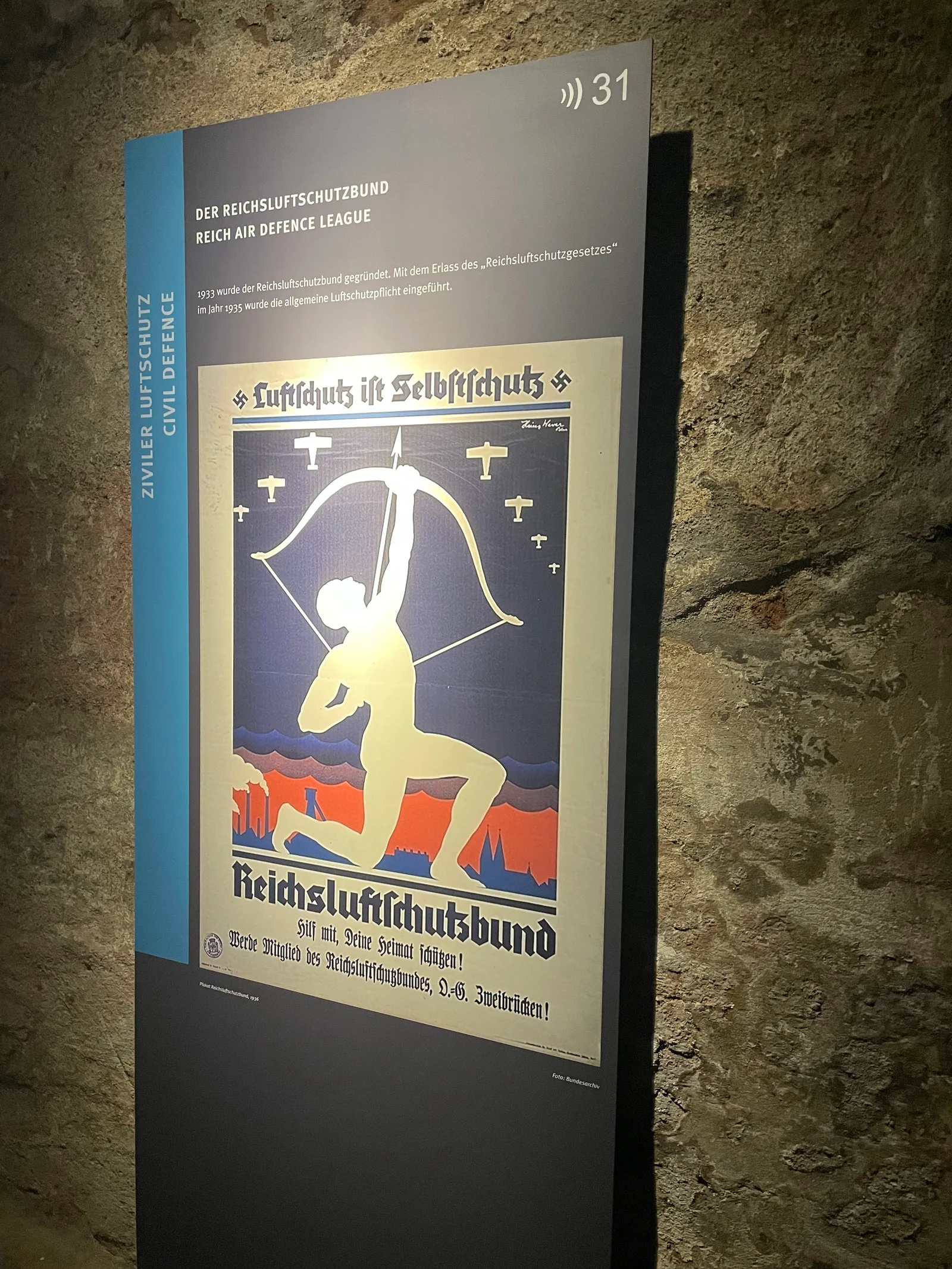 Details at Historischer Kunstbunker Nuremberg — travel photo