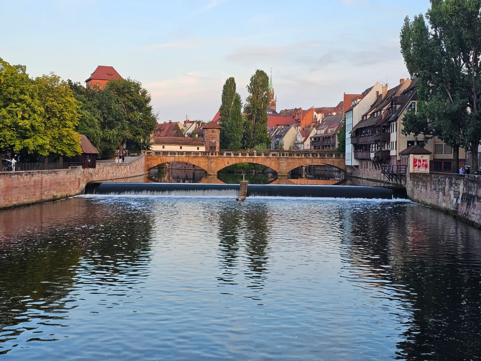 Main view at Kettensteg Nuremberg — travel photo