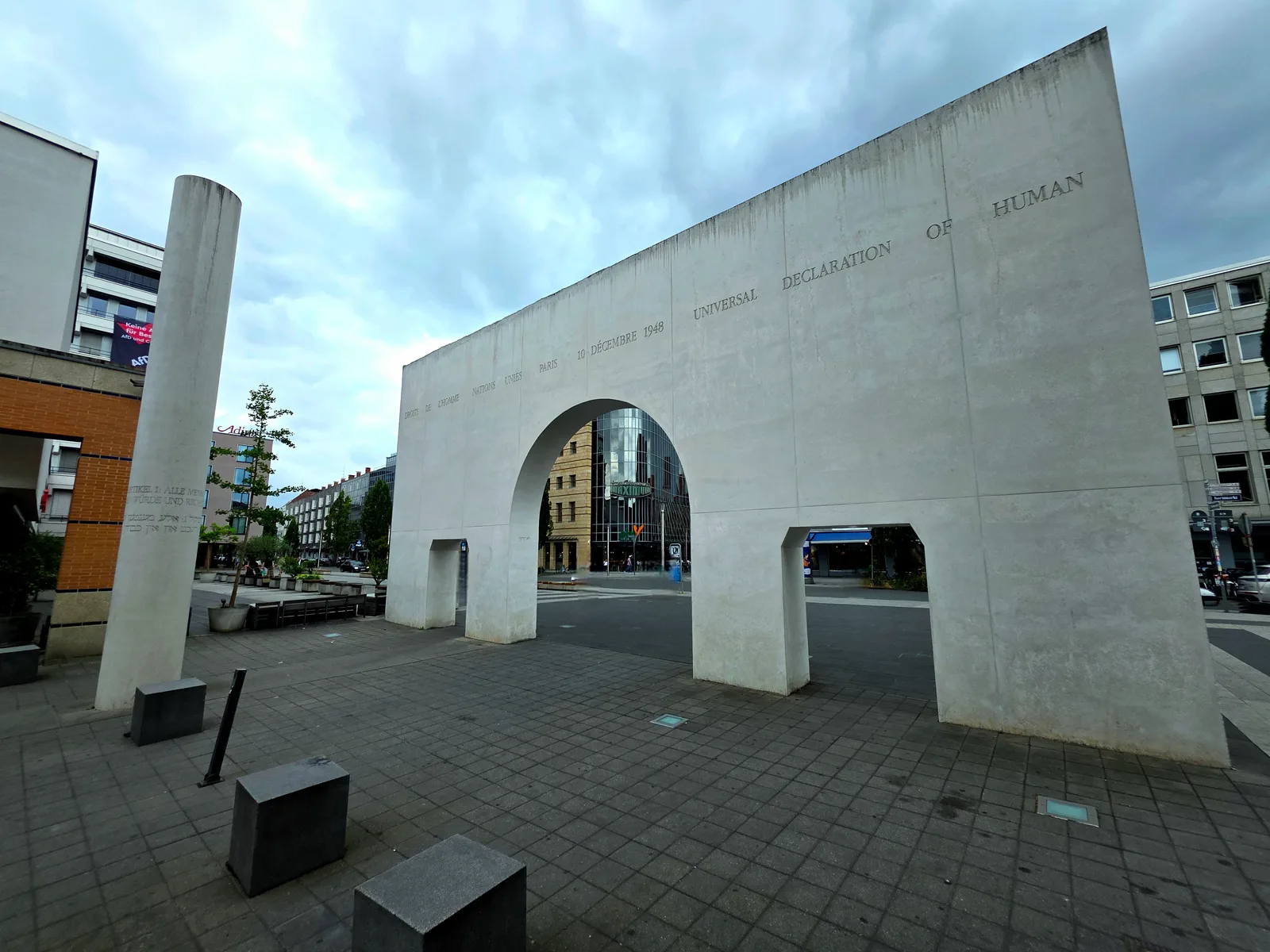 Main view at Street of Human Rights Nuremberg — travel photo
