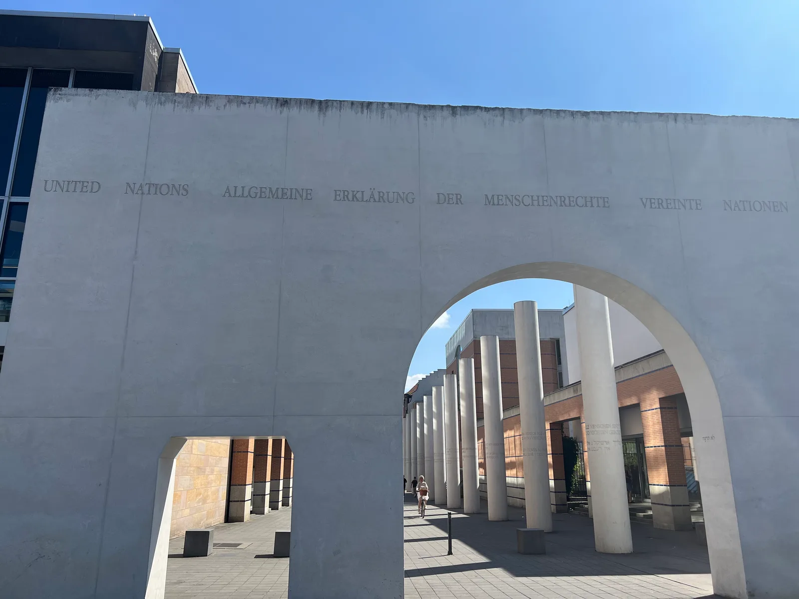 Atmosphere at Street of Human Rights Nuremberg — travel photo
