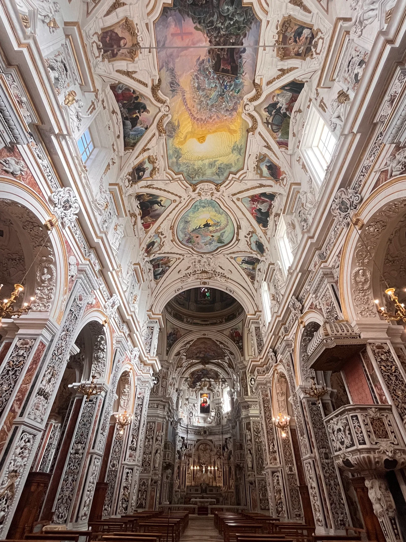 Atmosphere at Church of Jesus of Casa Professa Palermo — travel photo