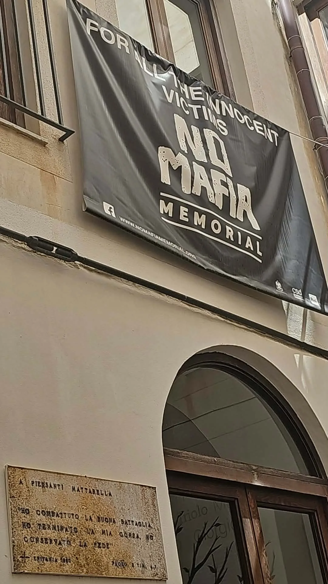 Main view at No Mafia Memorial Palermo — travel photo
