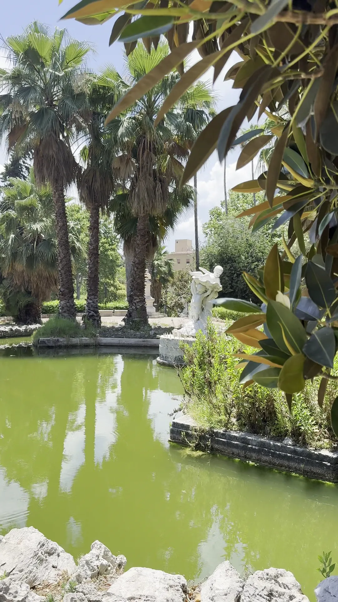 Interior at Parco Piersanti Mattarella (Giardino Inglese) Palermo — travel photo