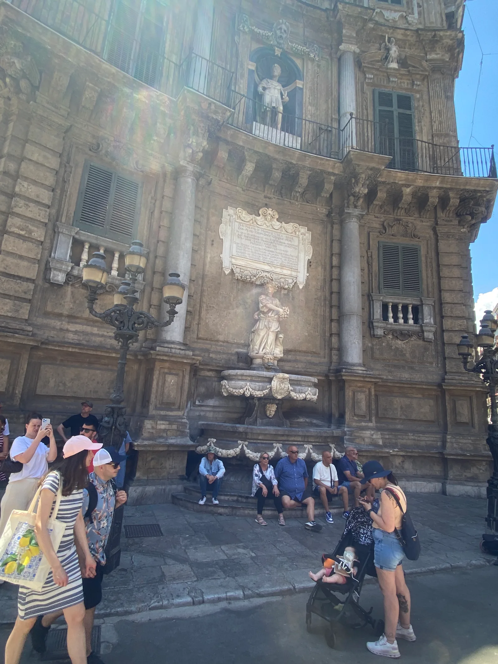 Details at Quattro Canti Palermo — travel photo