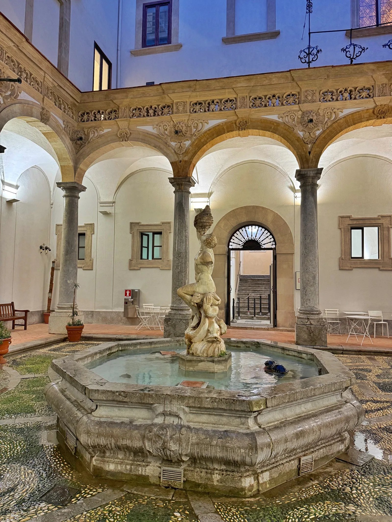 Details at Regional Archeological Museum Antonio Salinas Palermo — travel photo