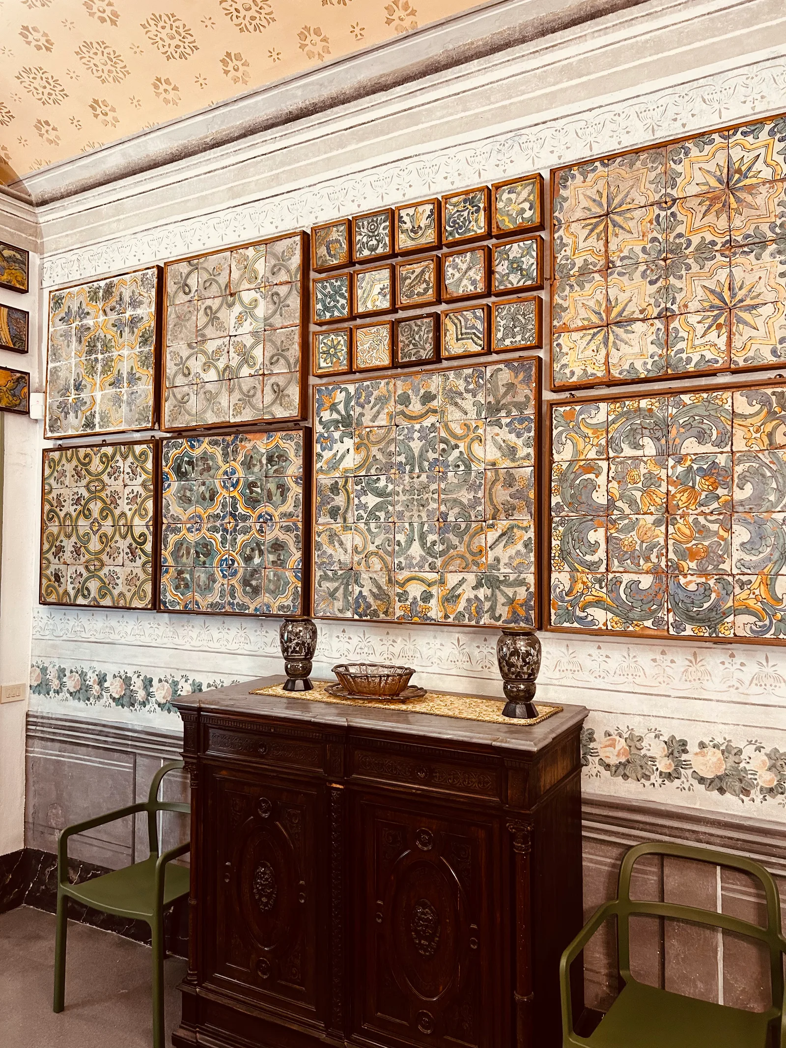 Details at Rooms at the Museum of majolica Genius Palermo — travel photo