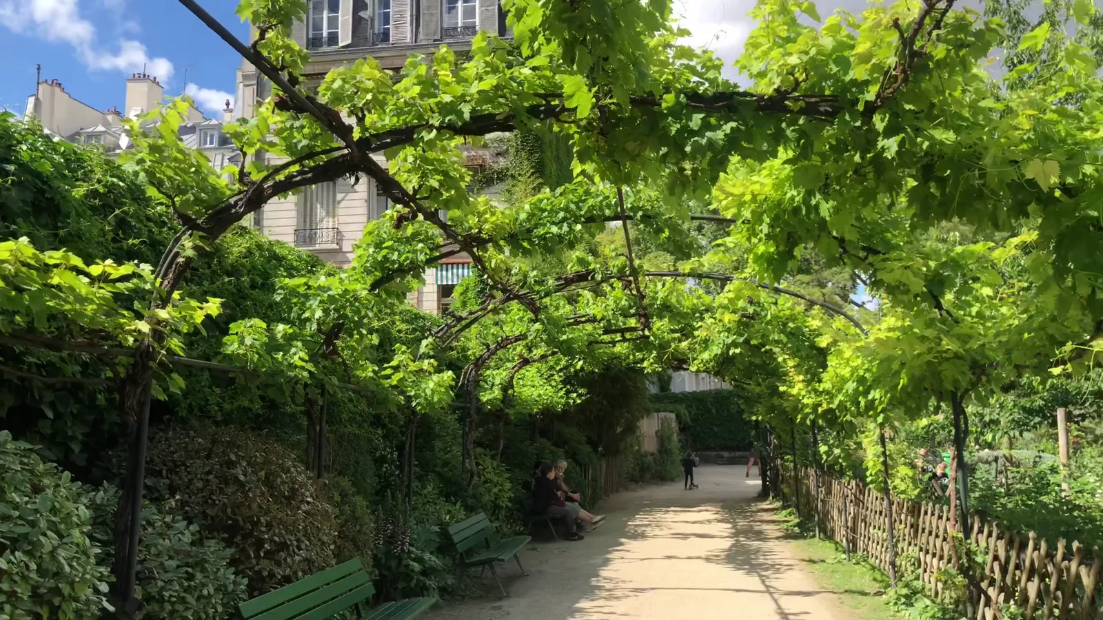 Interior at Jardin Catherine-Labouré Paris — travel photo