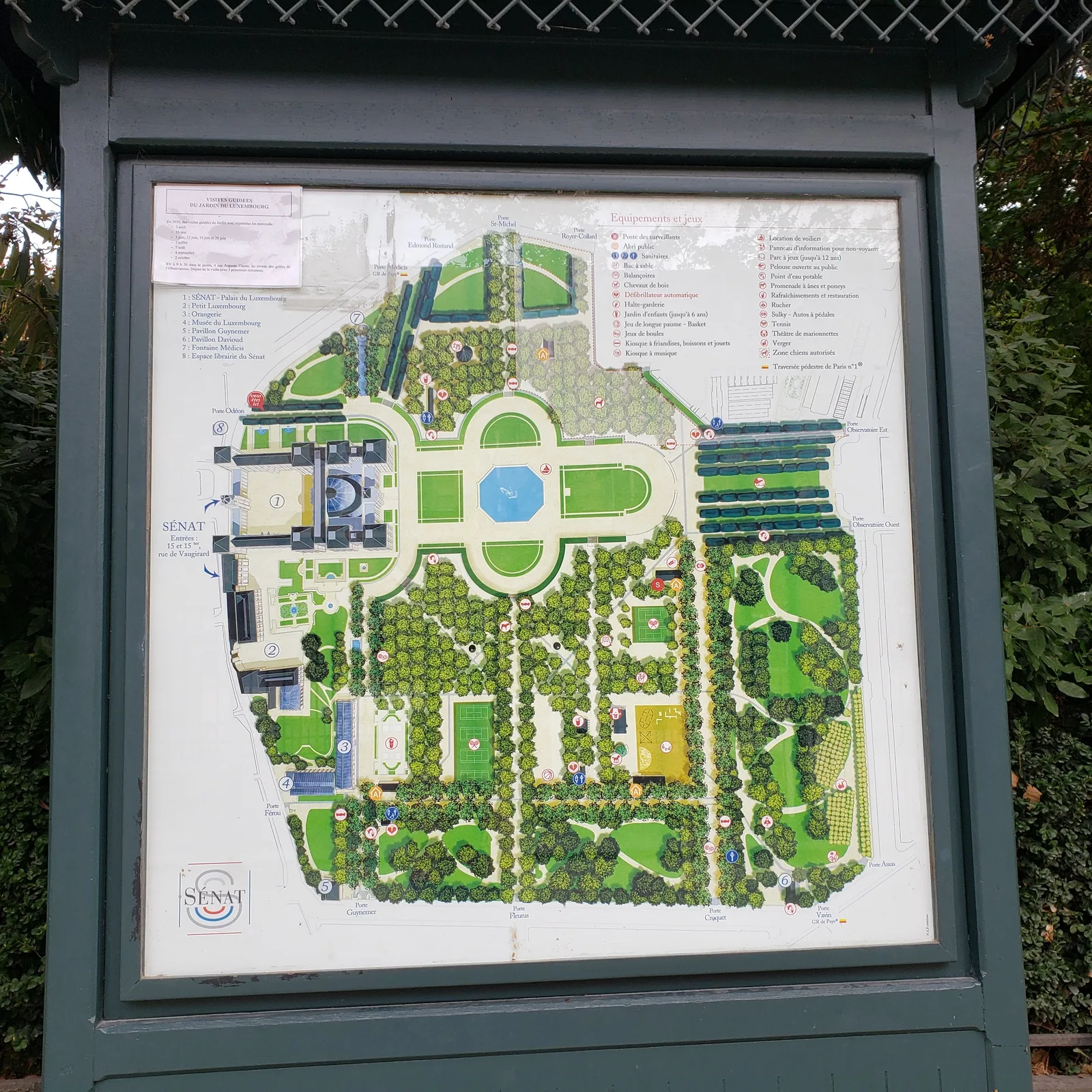 Main view at Jardin du Luxembourg Paris — travel photo