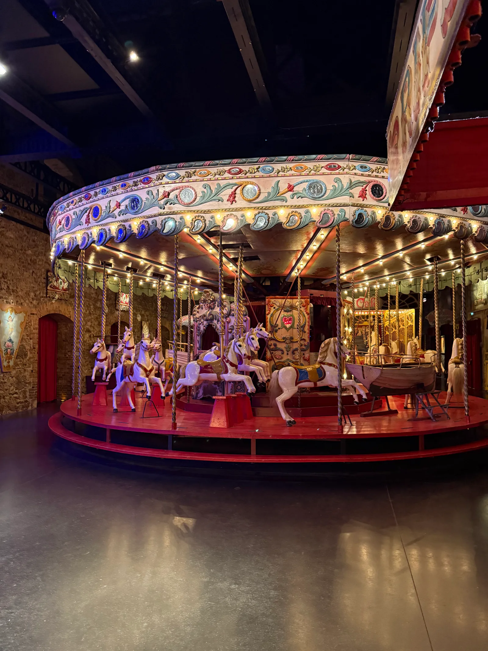 Details at Les Pavillons de Bercy - Musée des Arts Forains Paris — travel photo