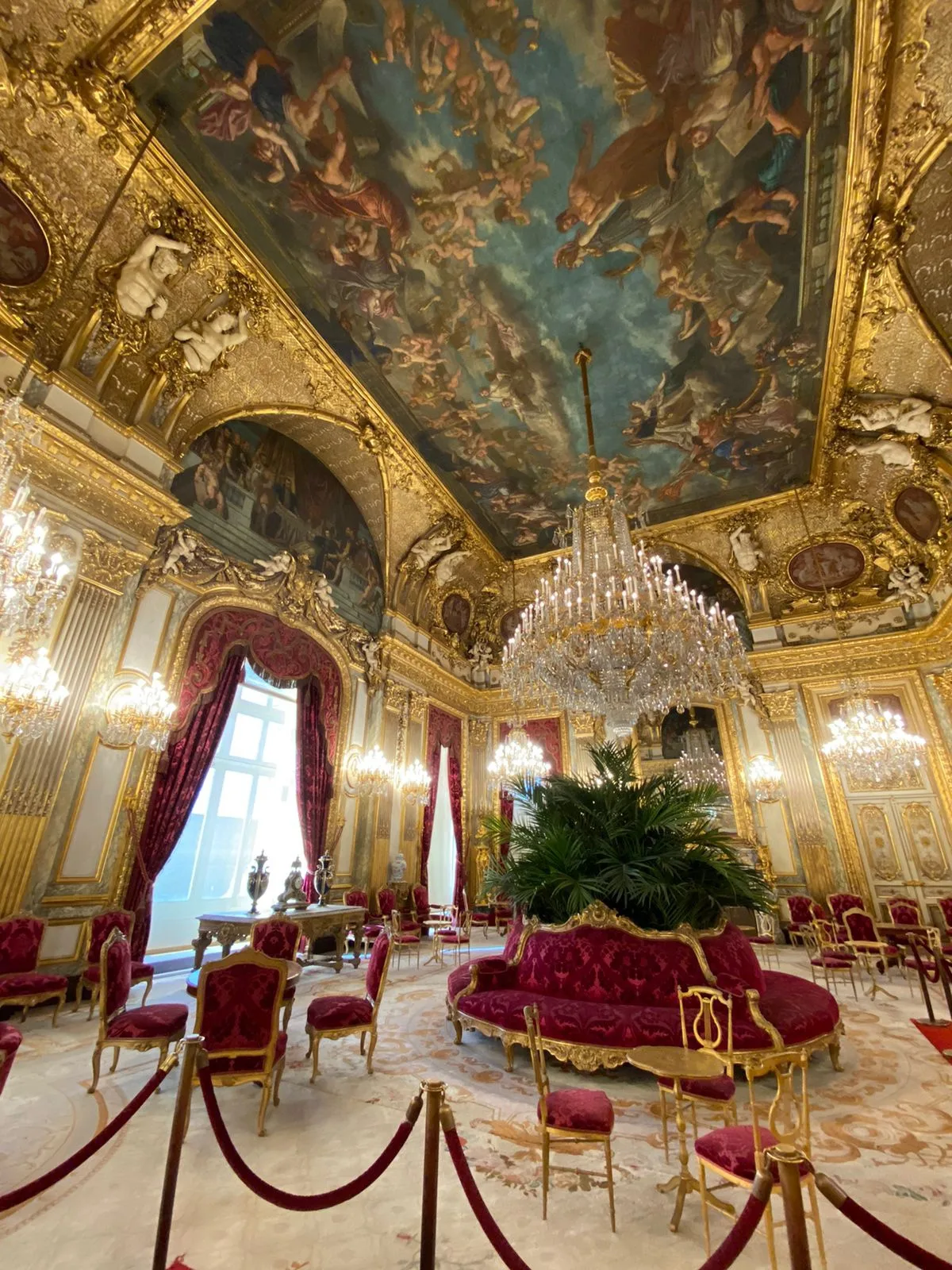 Interior at Louvre Museum Paris — travel photo