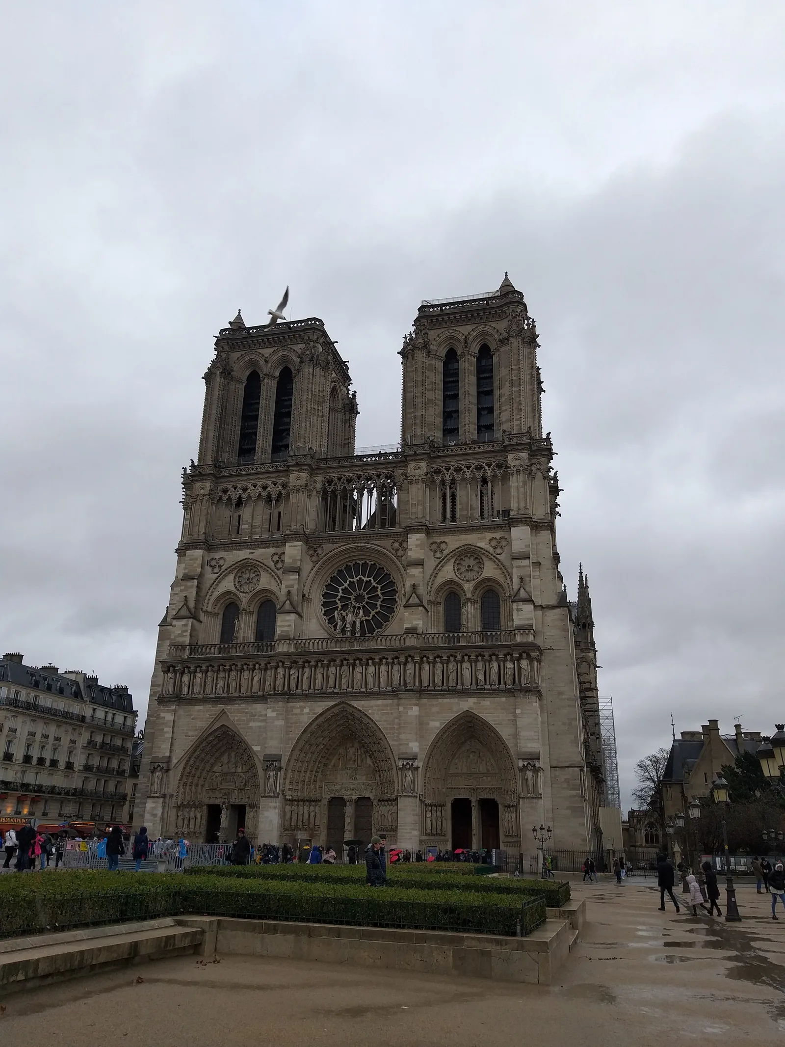 Interior at Notre-Dame Cathedral of Paris Paris — travel photo