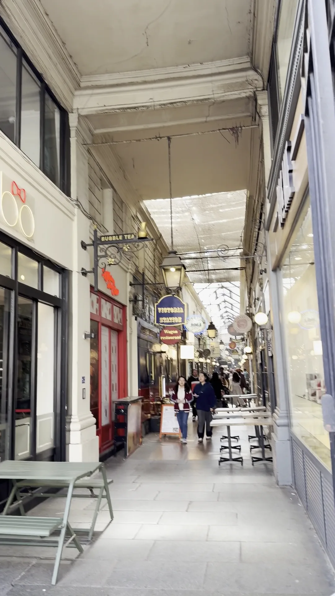 Details at Passage des Panoramas Paris — travel photo