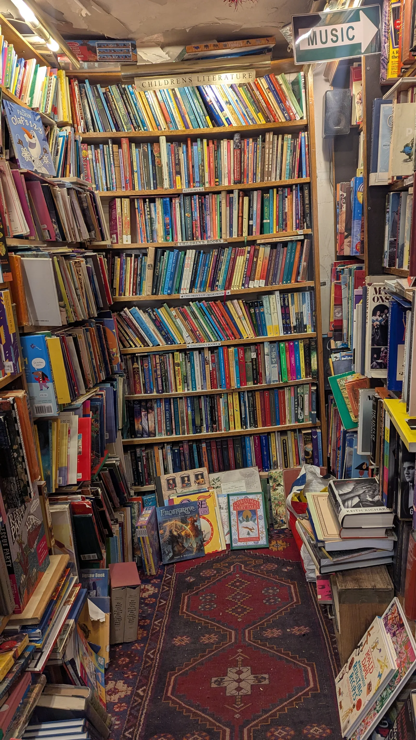 Interior at The Abbey Bookshop Paris — travel photo