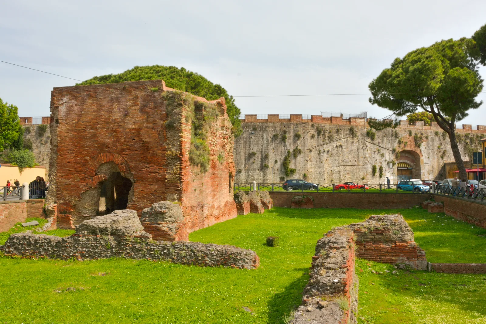 Interior at Baths of Nero Pisa — travel photo