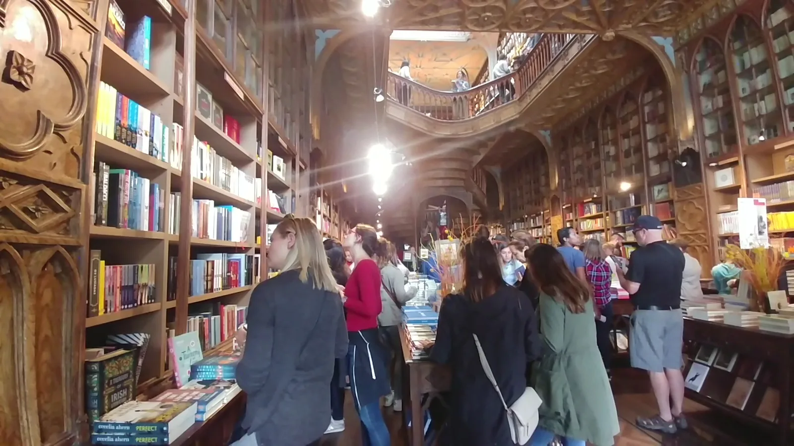 Interior at Livraria Lello Porto — travel photo