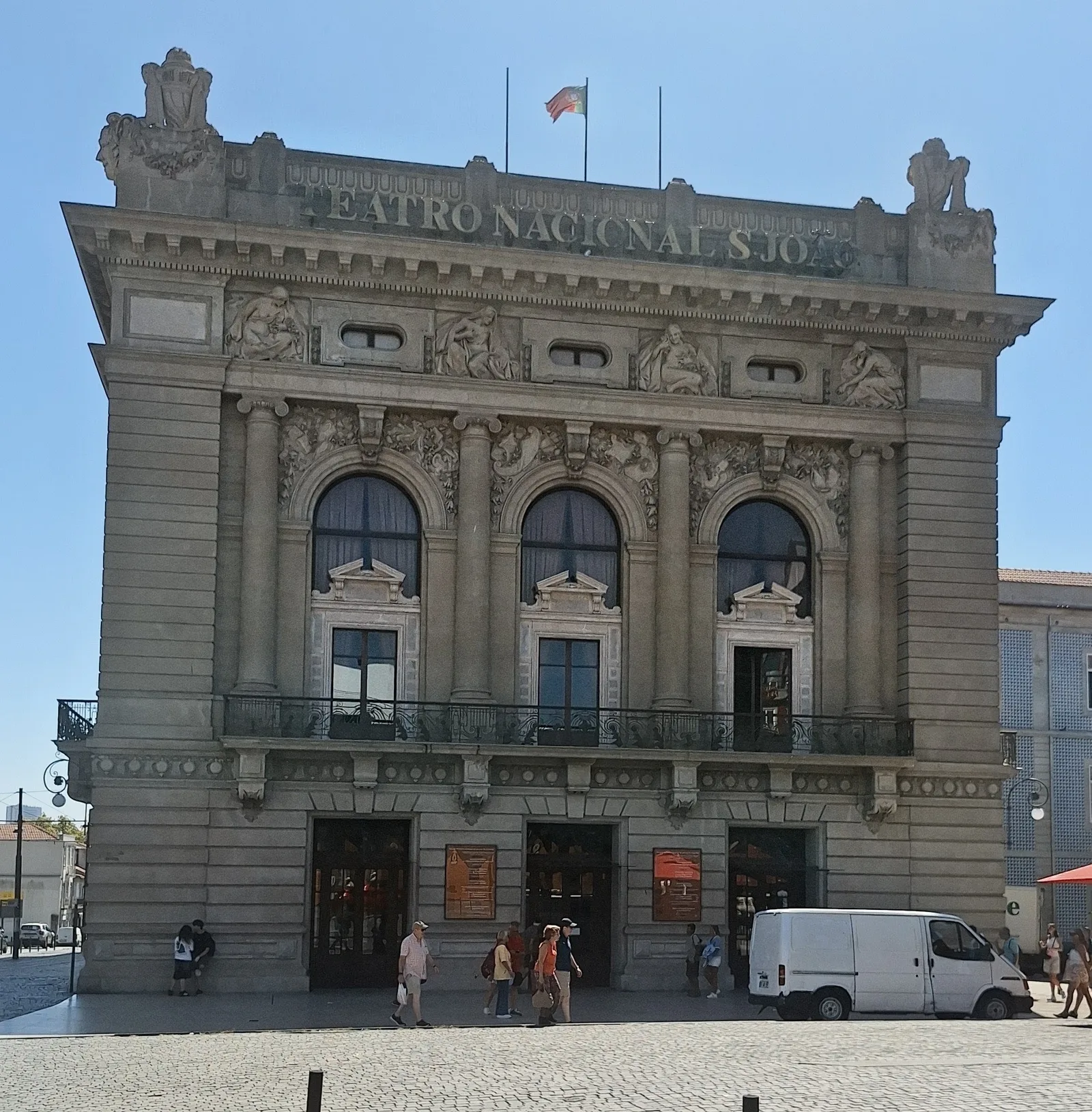 Main view at São João National Theater Porto — travel photo