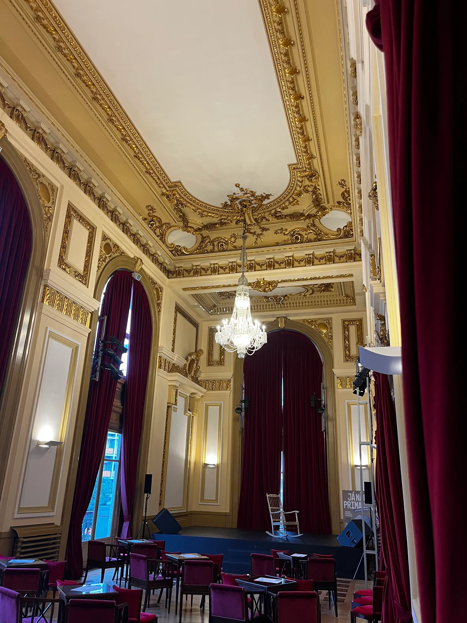 Interior at São João National Theater Porto — travel photo