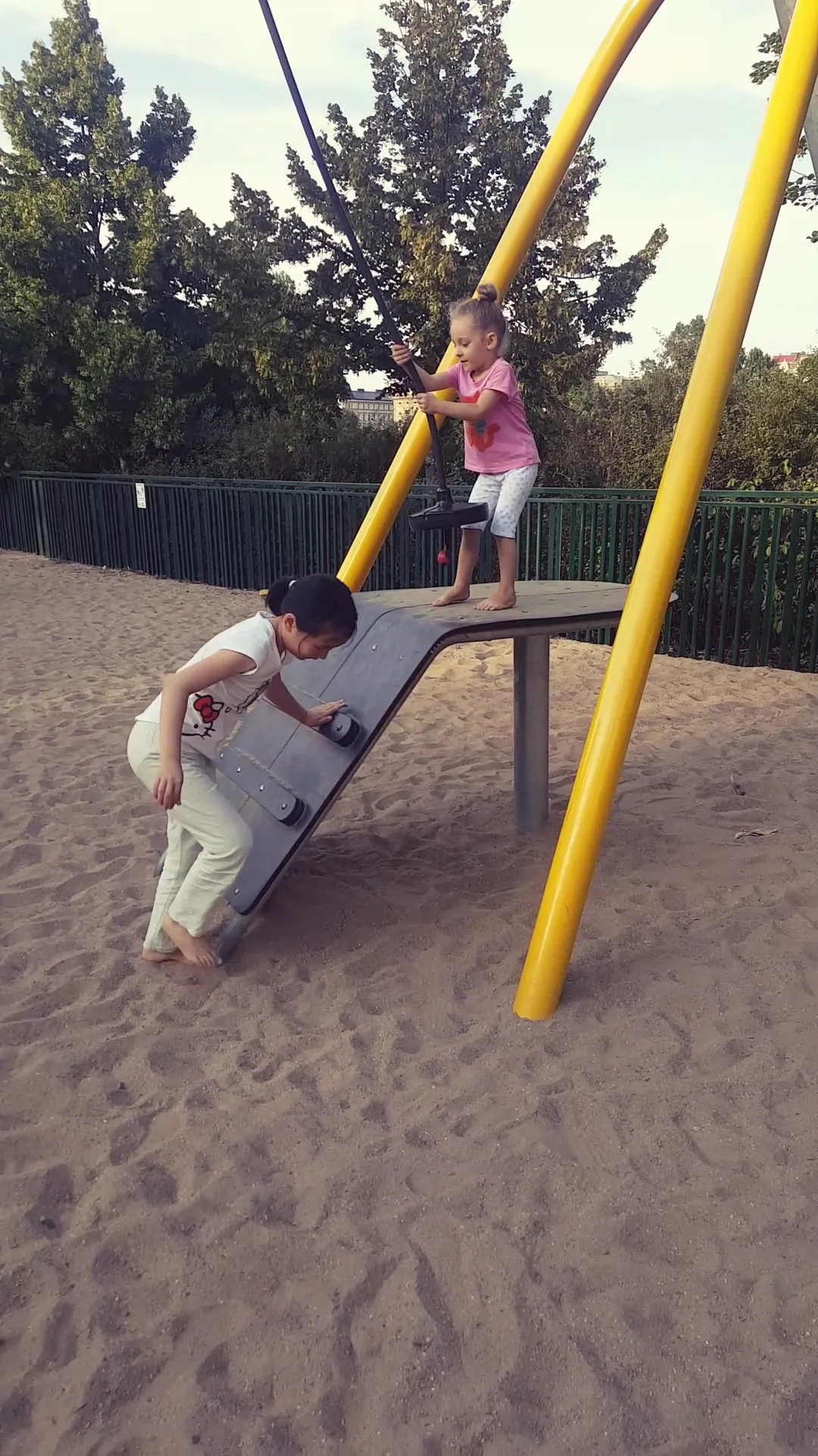 Main view at Children’s Island Playground Prague — travel photo