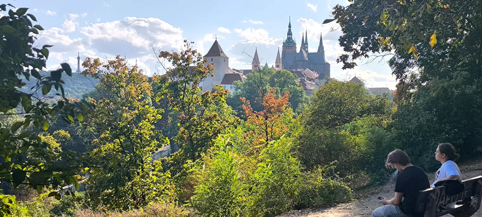 Main view at Chotek Gardens Prague — travel photo
