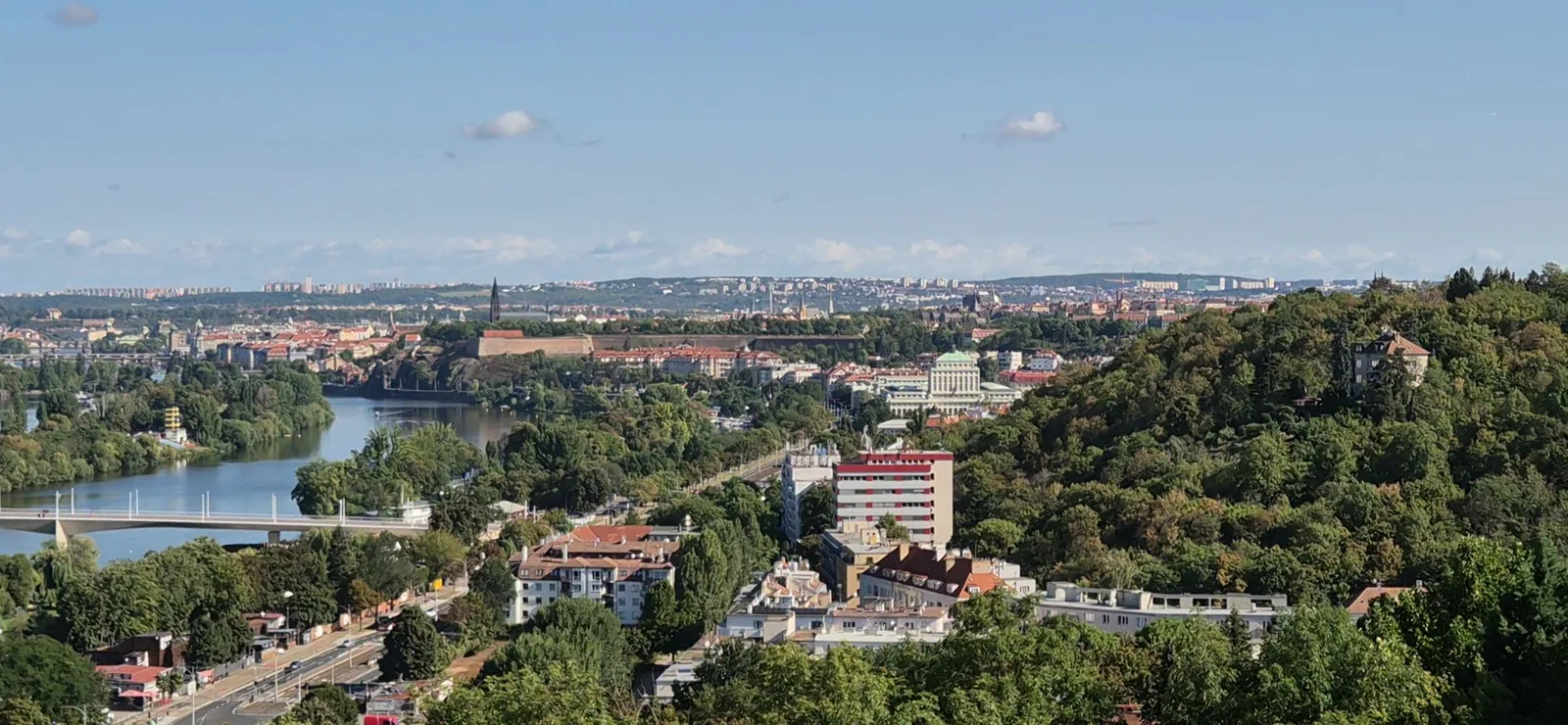 Main view at Dobeška viewpoint Prague — travel photo