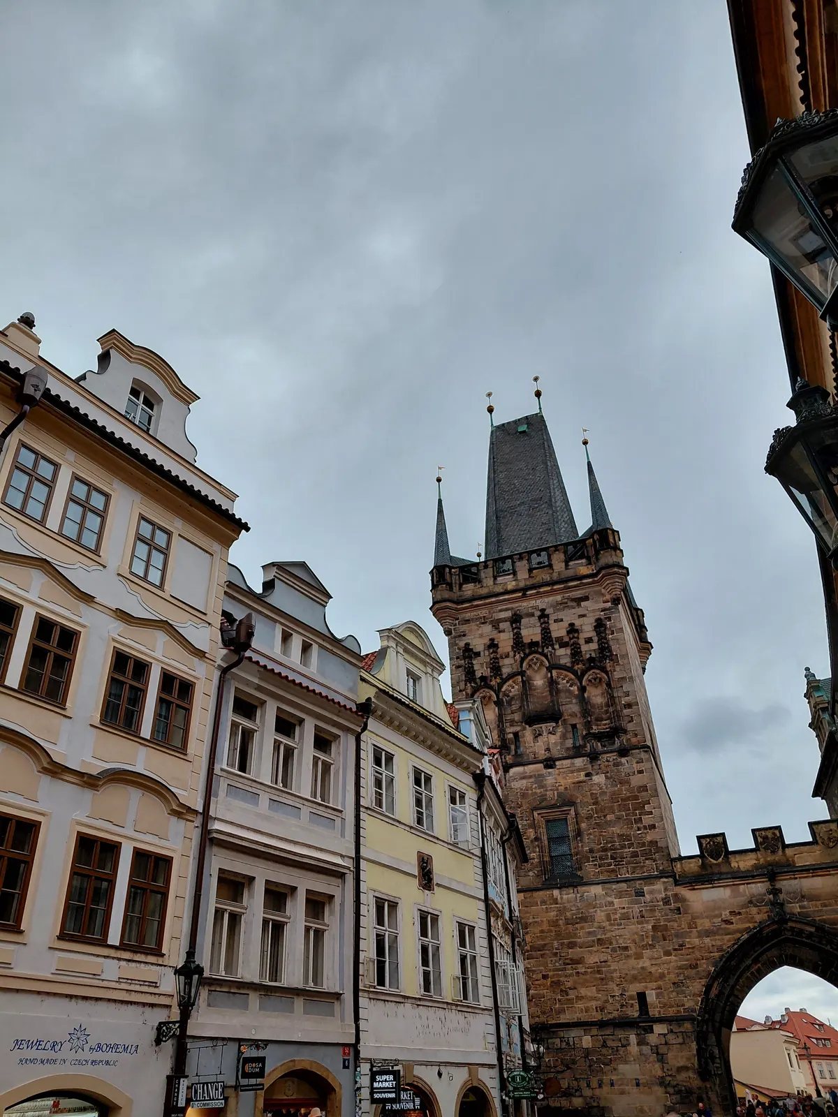 Main view at Lesser Town Bridge Tower Prague — travel photo