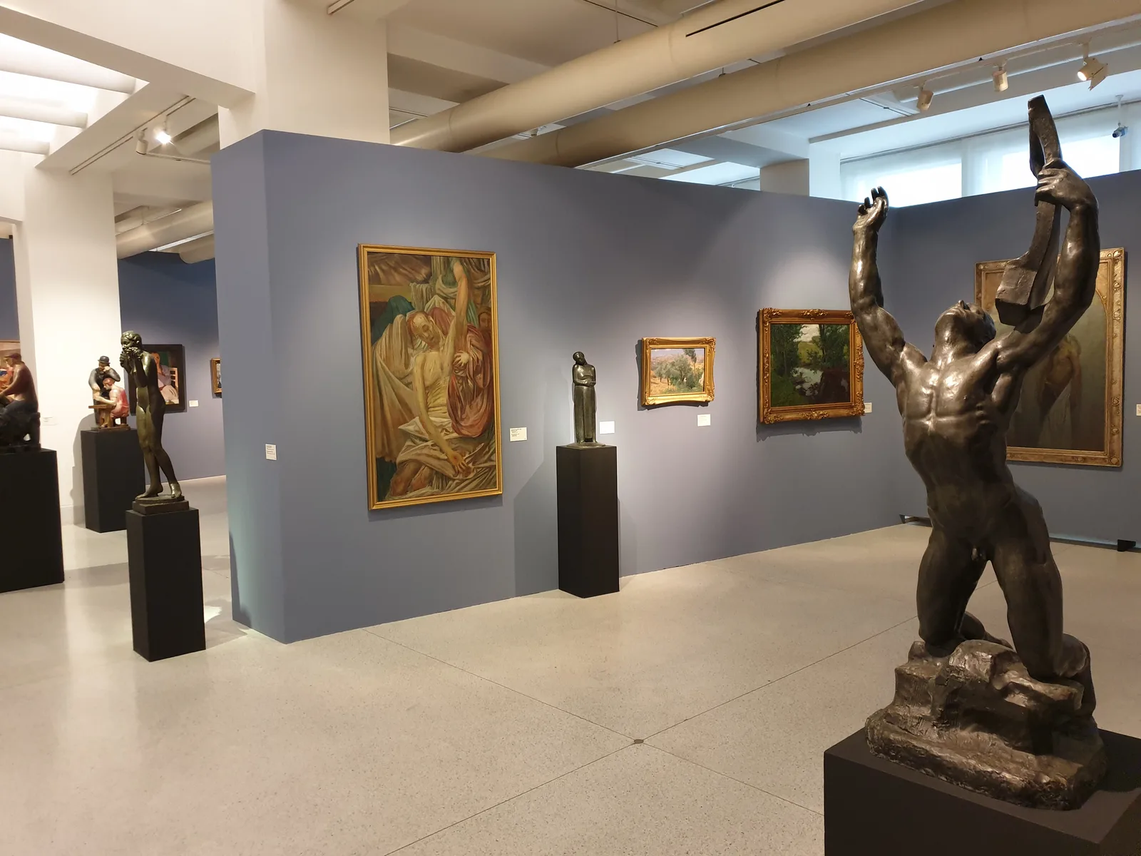 Interior at National Gallery Prague – Trade Fair Palace Prague — travel photo