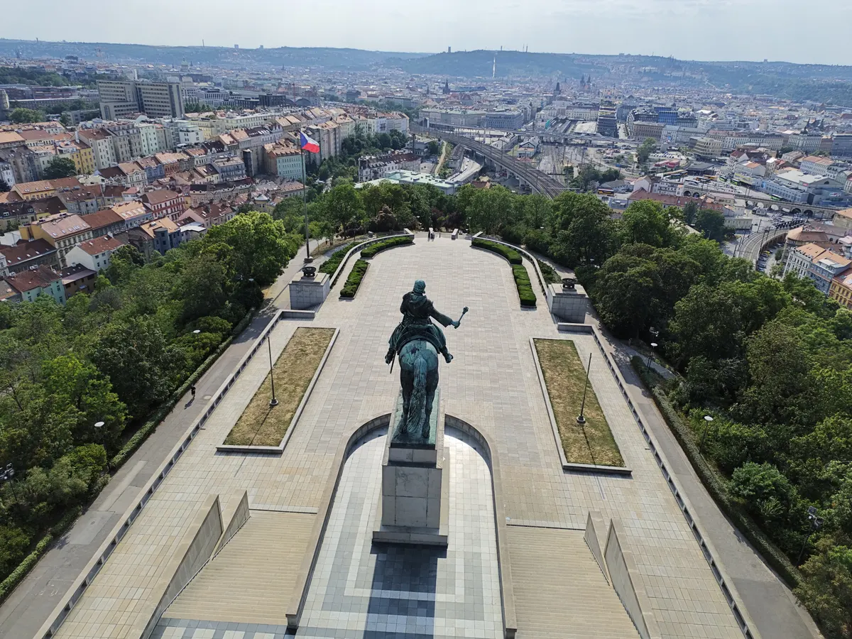 Main view at National Monument at Vítkov Prague — travel photo