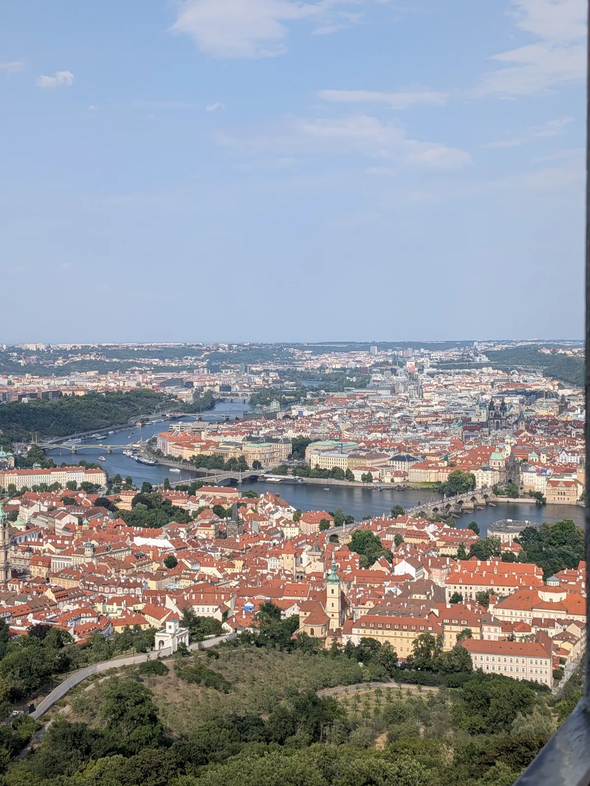 Main view at Petrin Tower Prague — travel photo