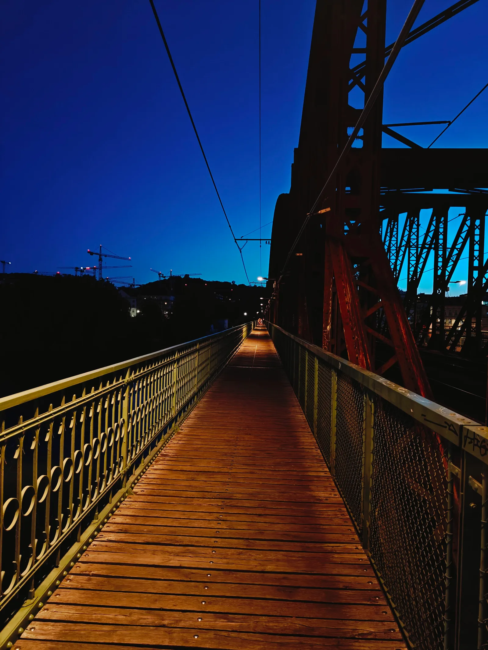 Main view at Vyšehrad Railway Bridge Prague — travel photo