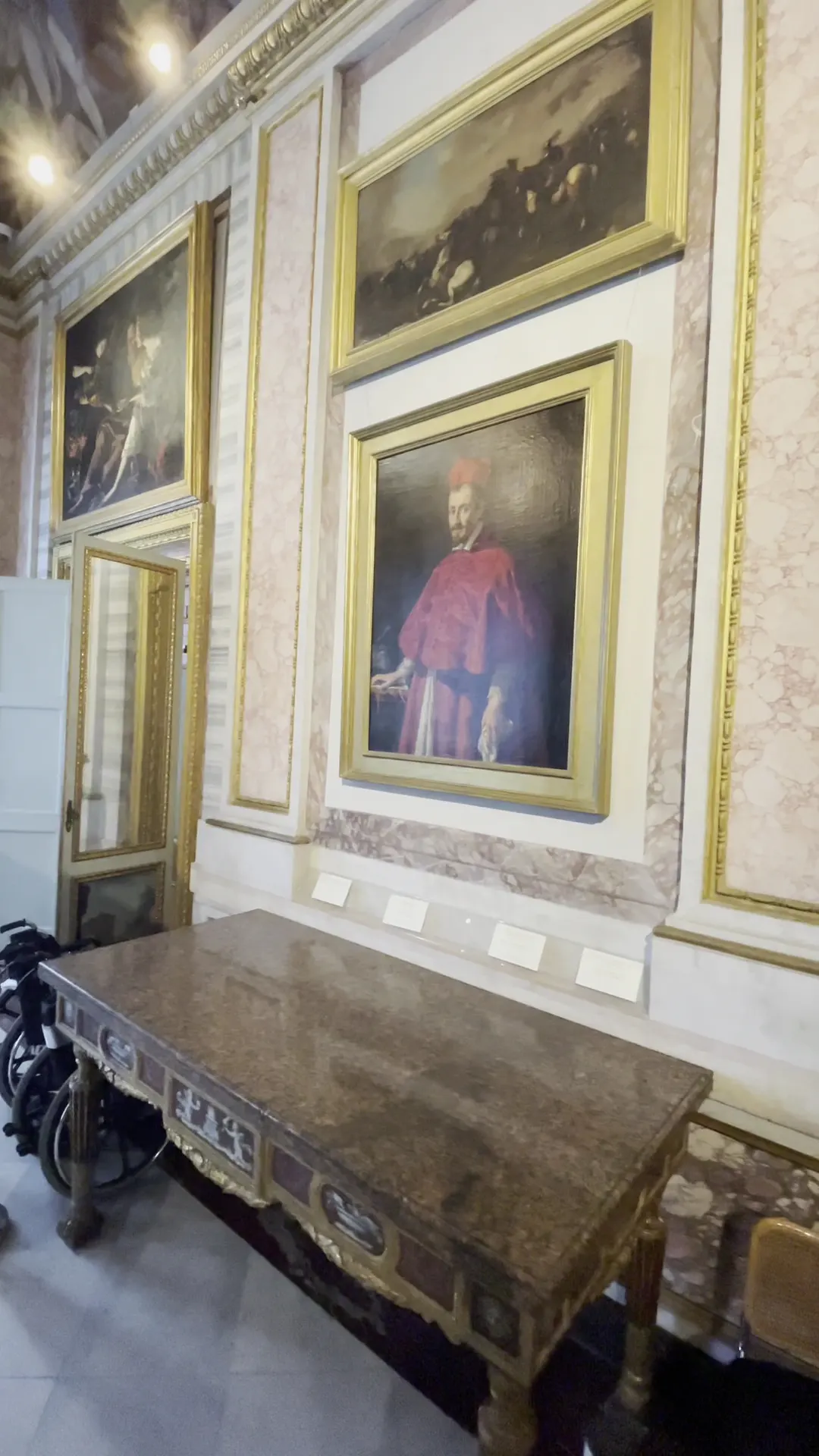 Interior at Galleria Borghese Rome — travel photo