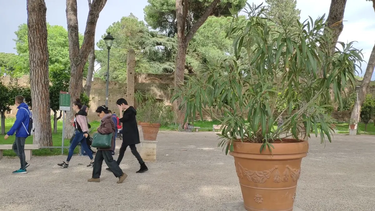 Interior at Giardino degli Aranci Rome — travel photo