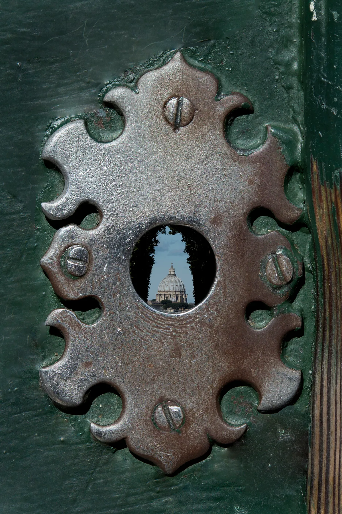 Main view at Knights of Malta Keyhole Rome — travel photo