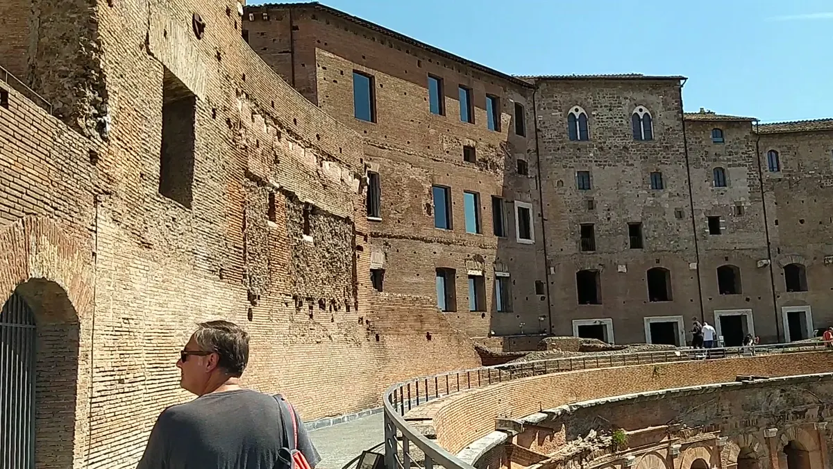Interior at Mercati di Traiano Museo dei Fori Imperiali Rome — travel photo
