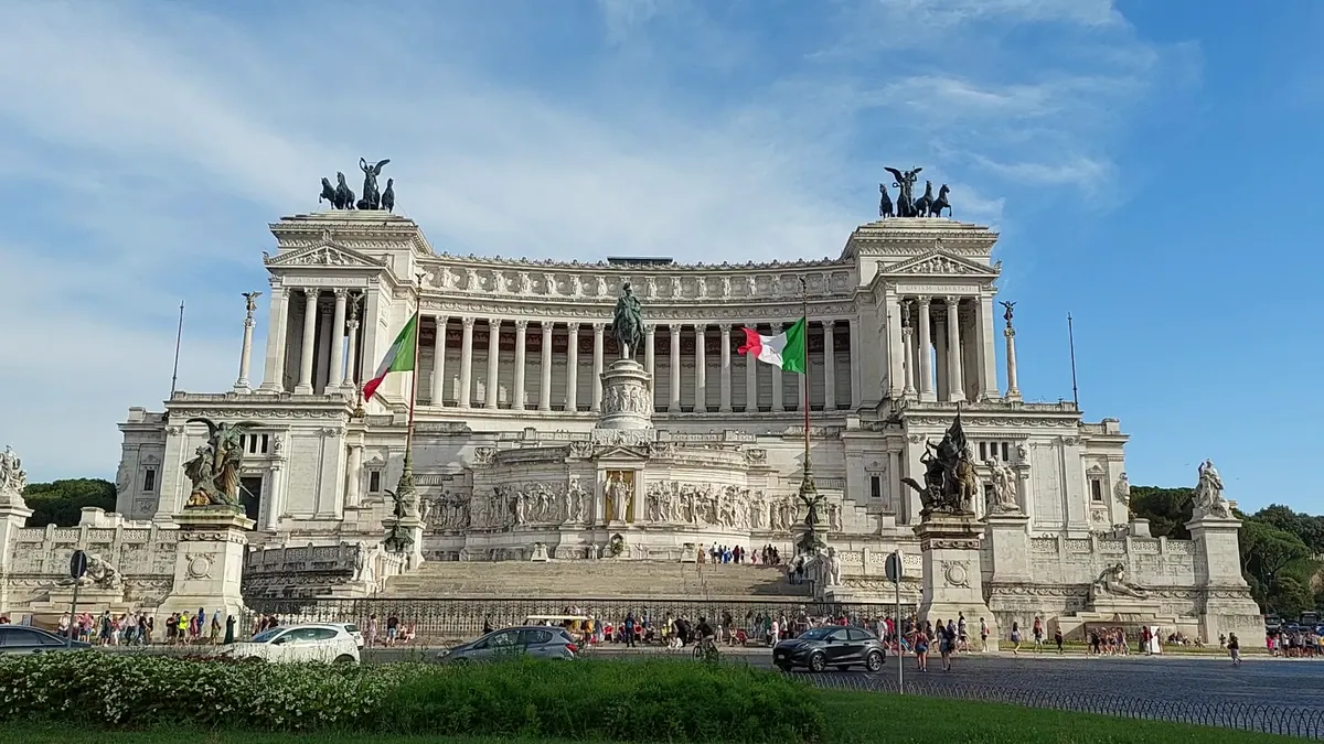 Interior at Monument to Victor Emmanuel II Rome — travel photo