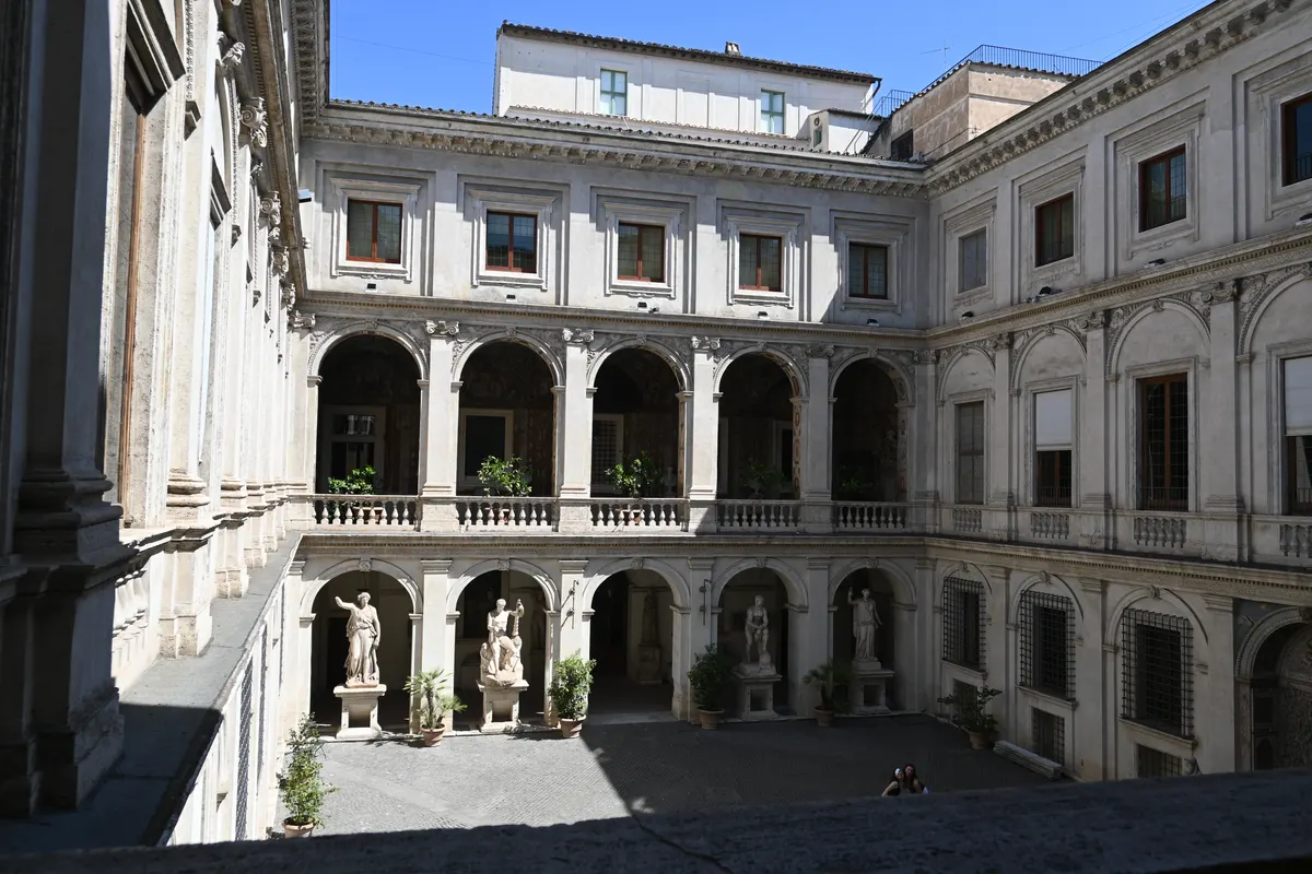 Main view at Museo Nazionale Romano, Palazzo Altemps Rome — travel photo