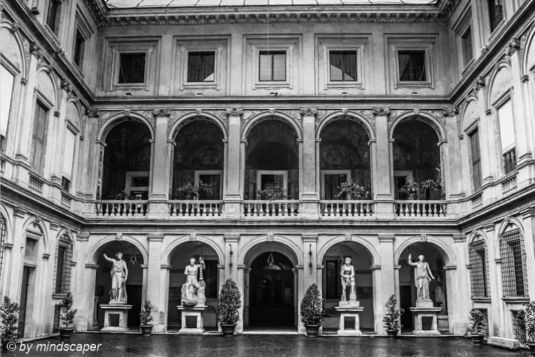 Interior at Museo Nazionale Romano, Palazzo Altemps Rome — travel photo