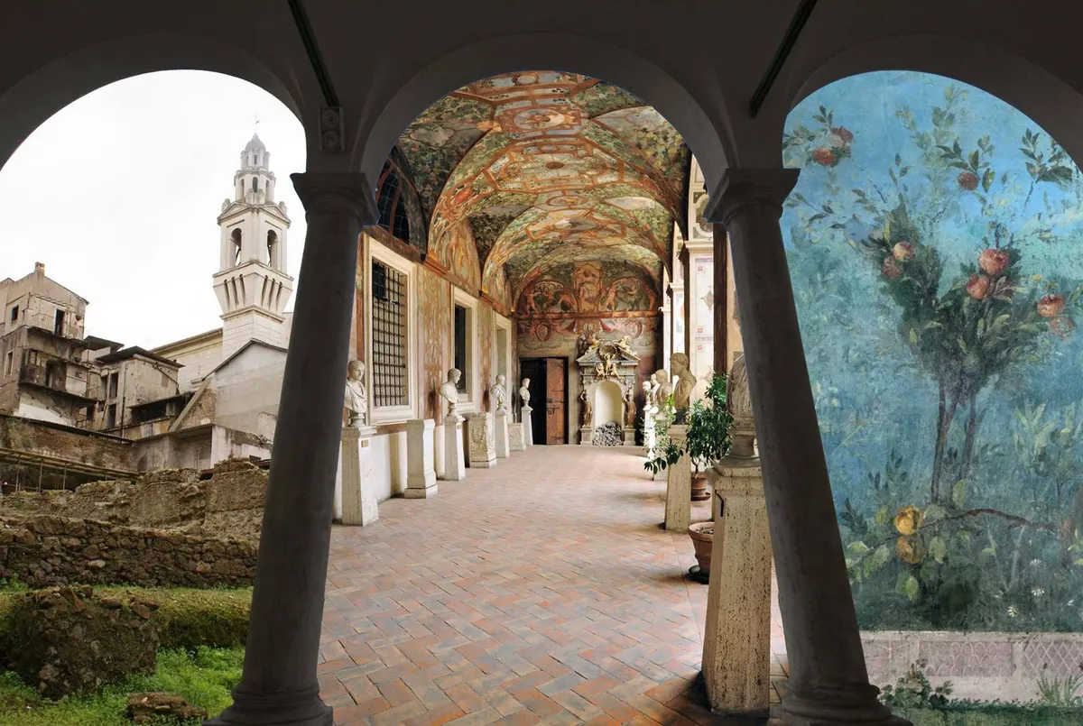 Details at Museo Nazionale Romano, Palazzo Altemps Rome — travel photo