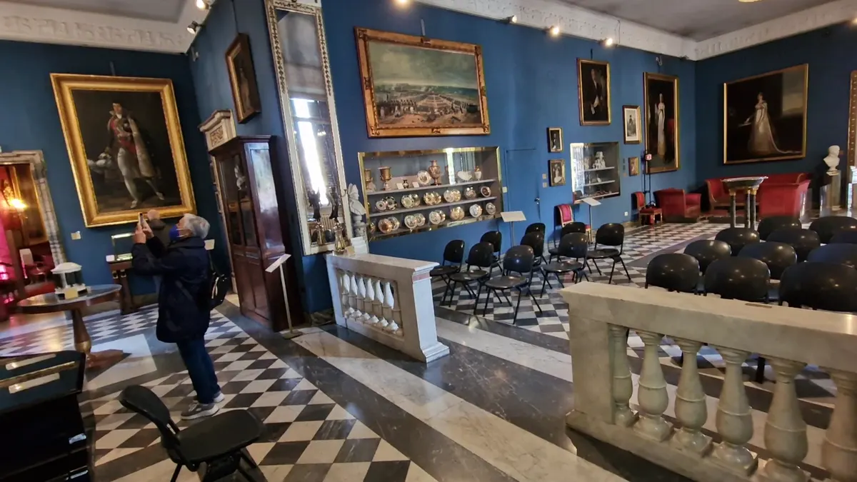 Interior at Napoleonic Museum Rome — travel photo