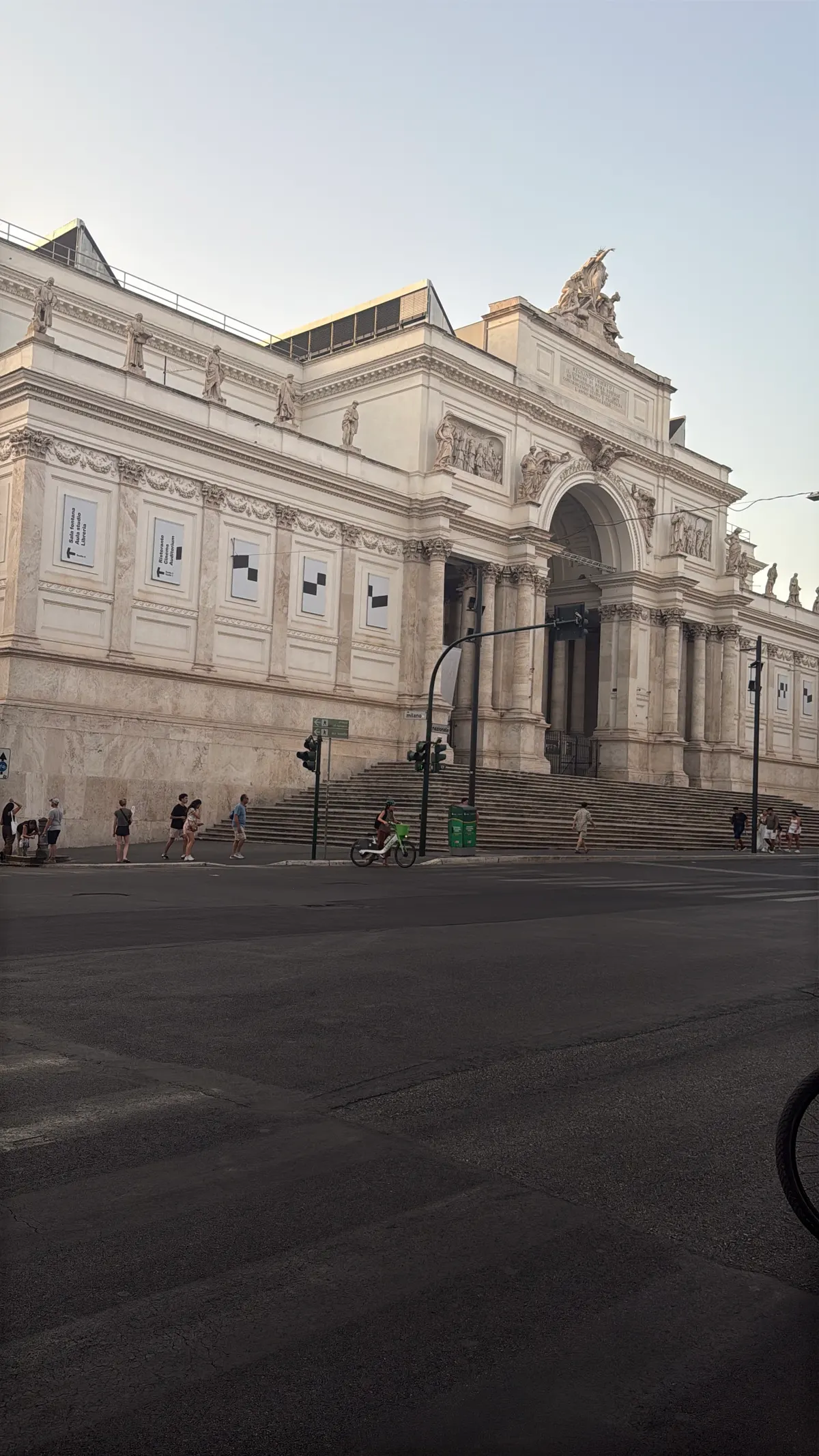 Main view at Palazzo delle Esposizioni Rome — travel photo