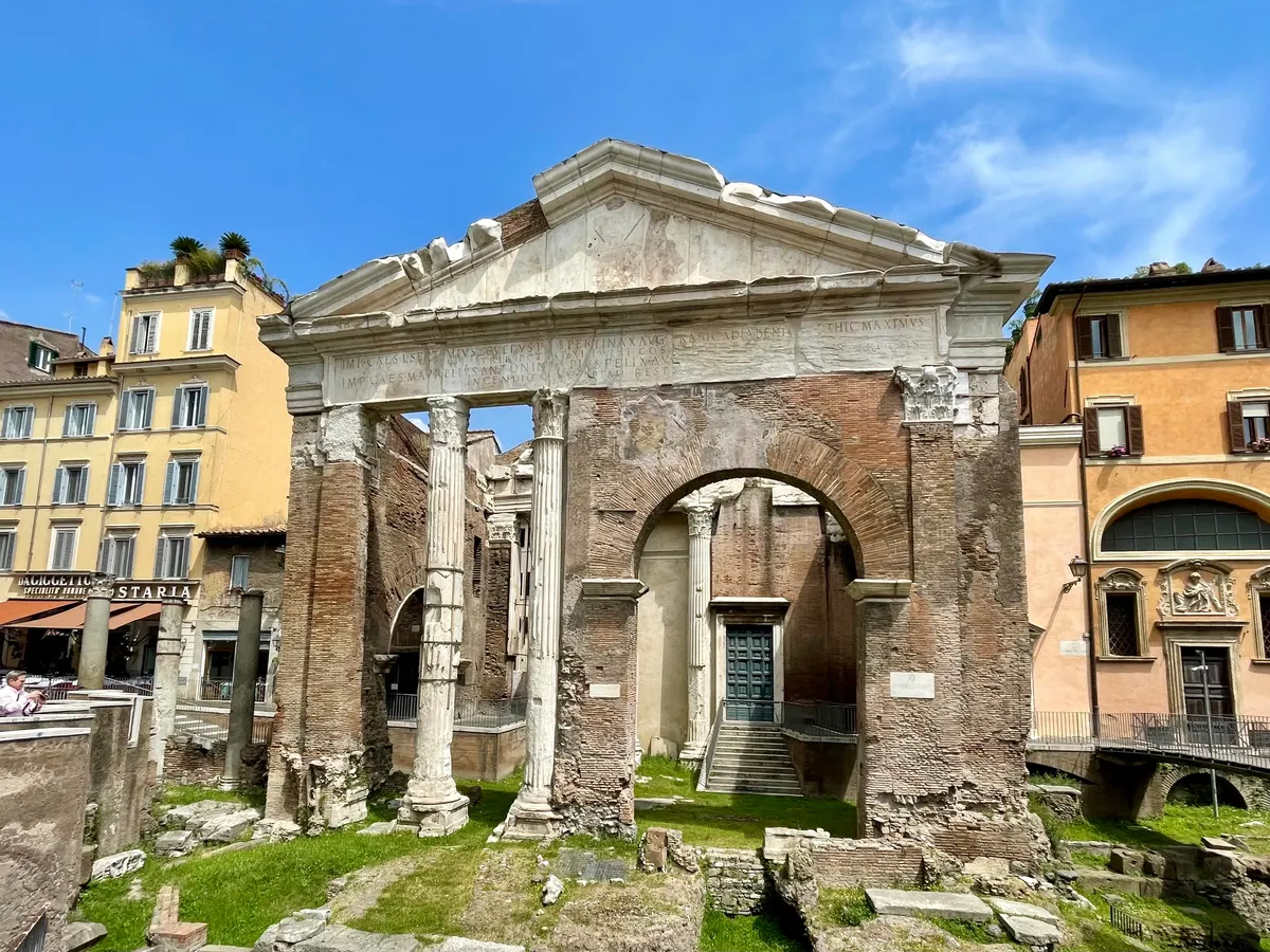 Main view at Portico of Octavia Rome — travel photo