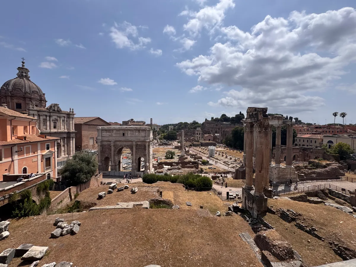 Main view at Roman Forum Rome — travel photo