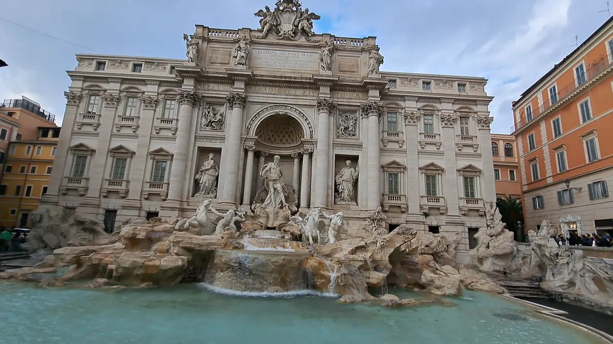 Interior at Trevi Fountain Rome — travel photo