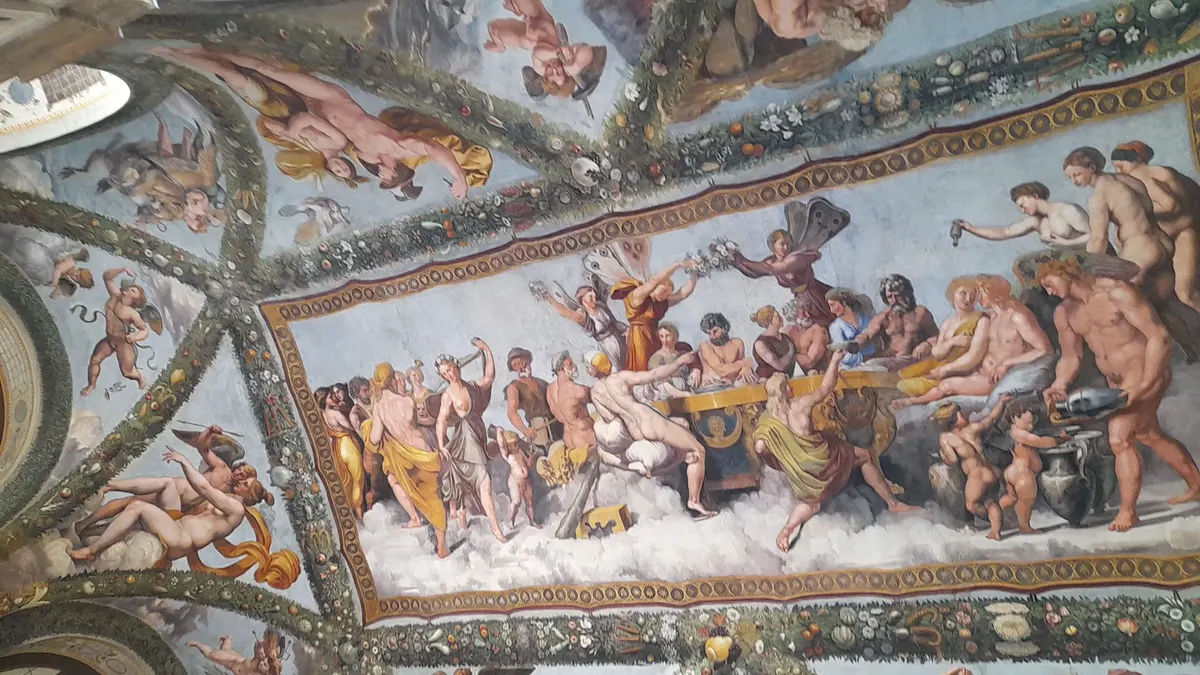 Interior at Villa Farnesina Rome — travel photo