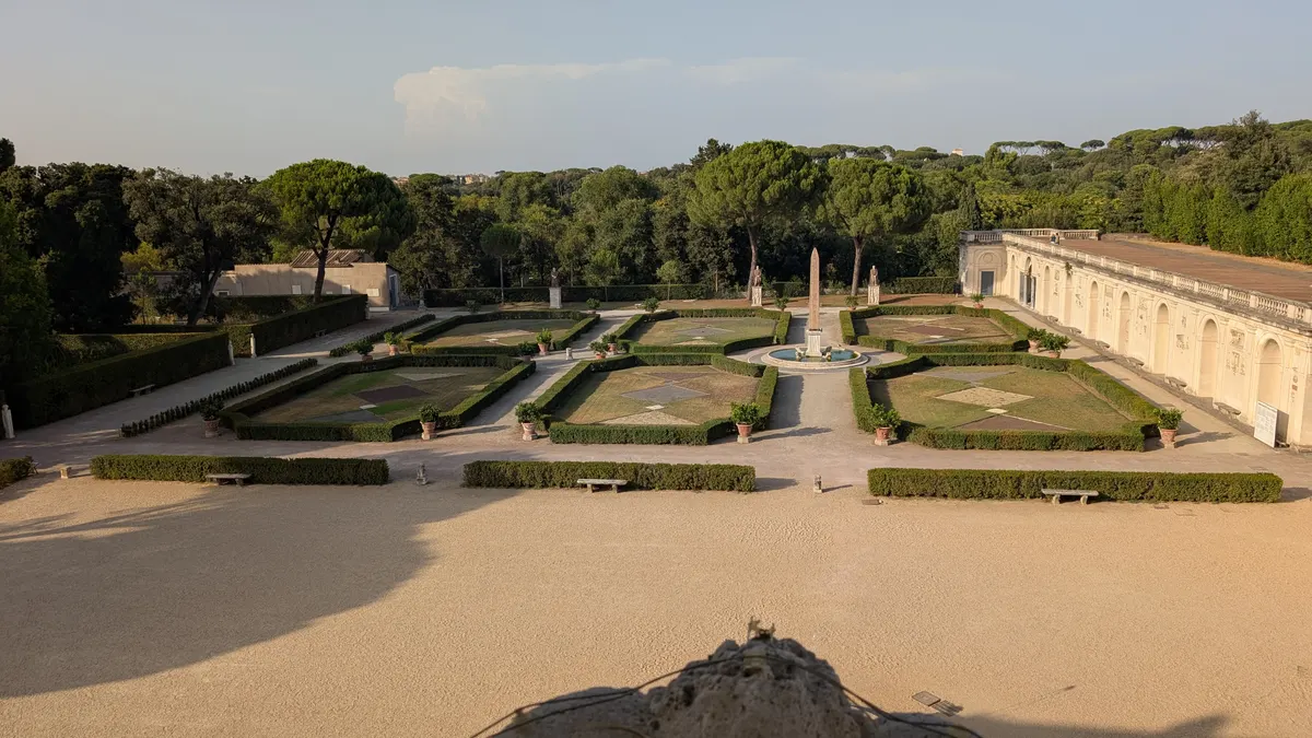 Main view at Villa Medici Rome — travel photo