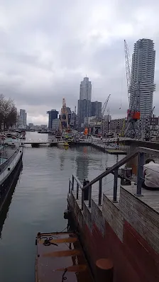 Outdoor views at Maritime Museum Rotterdam — family travel photo