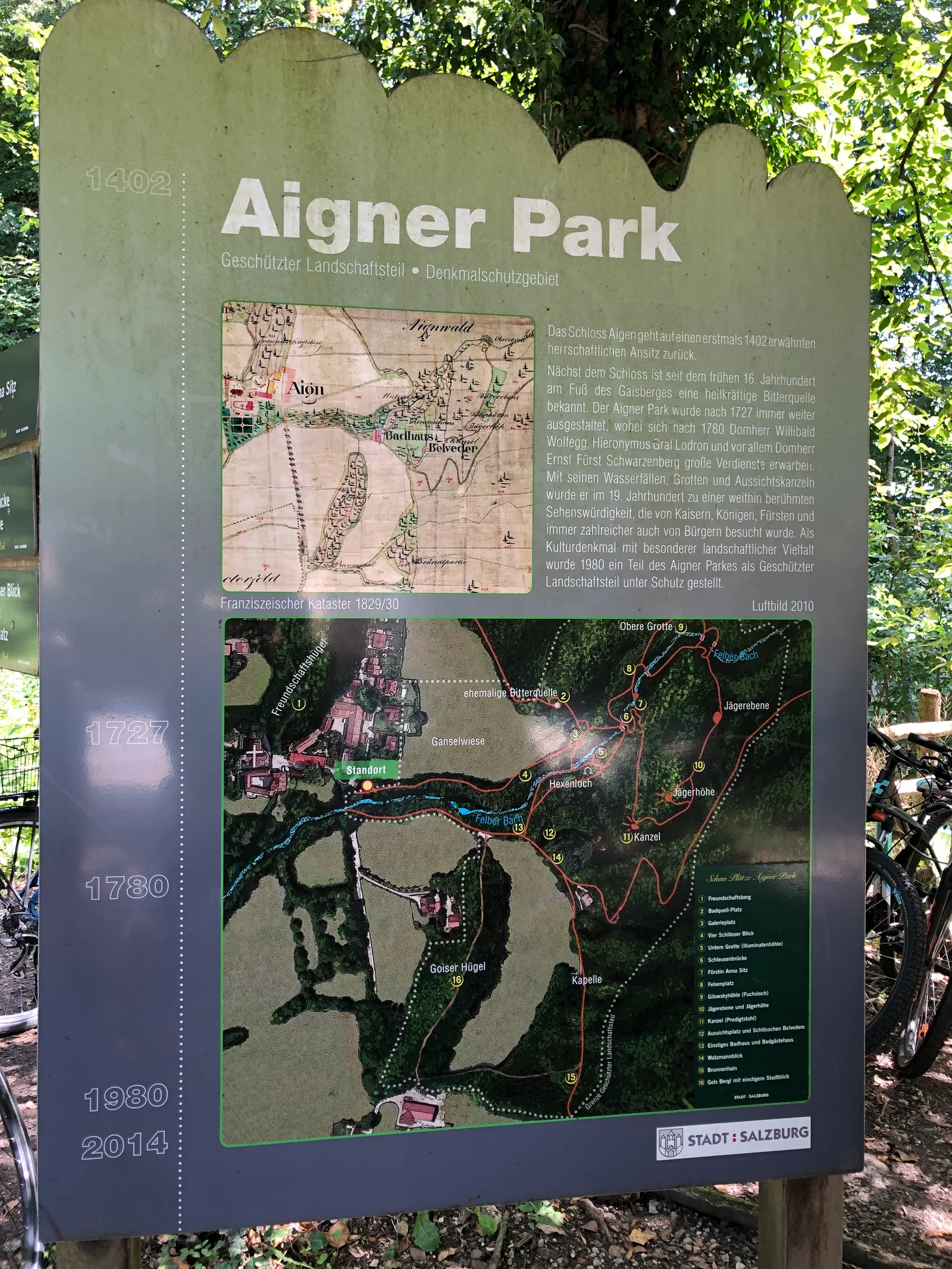 Main view at Aignerpark Salzburg — travel photo