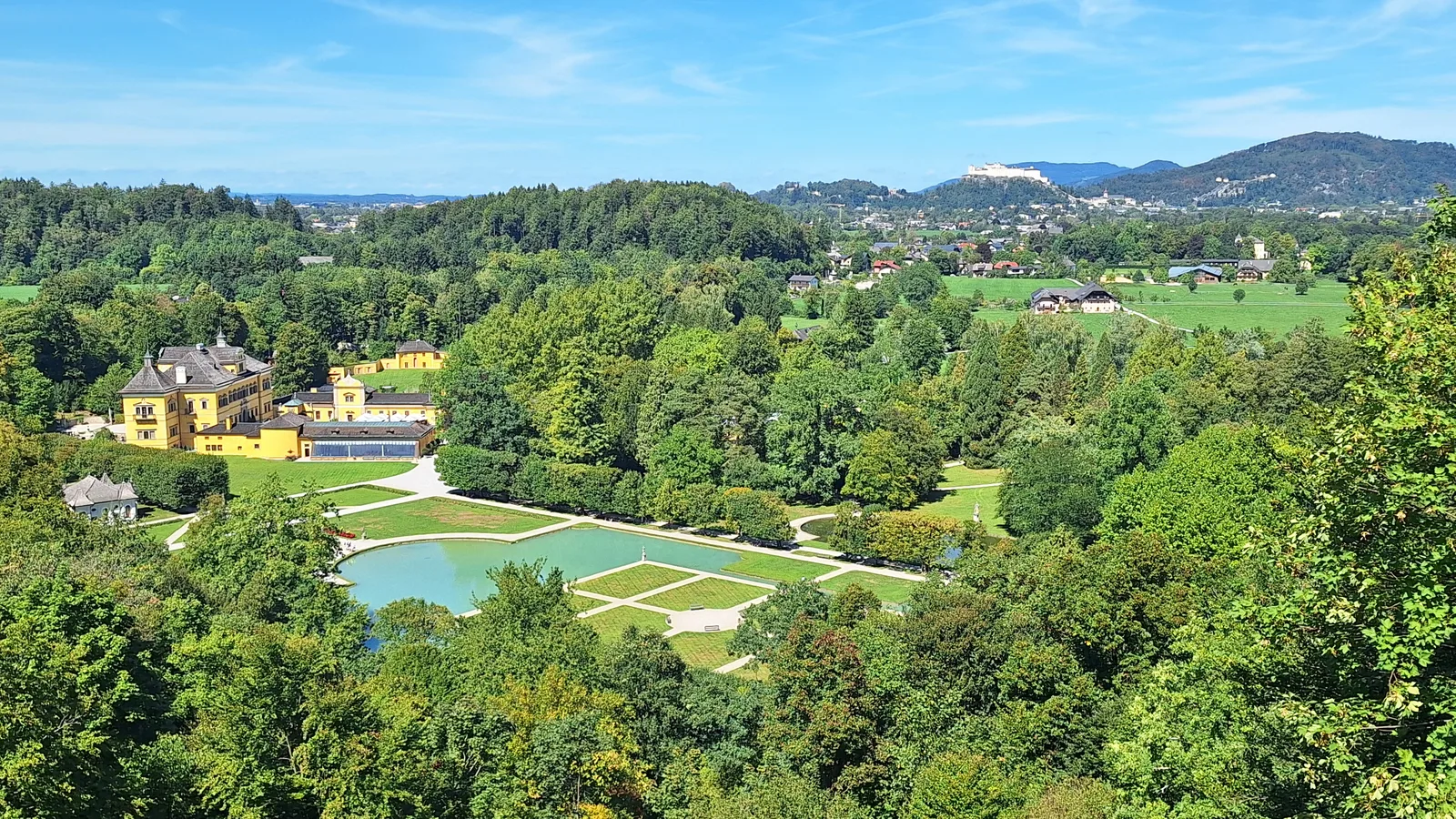Main view at Hellbrunn Palace Salzburg — travel photo