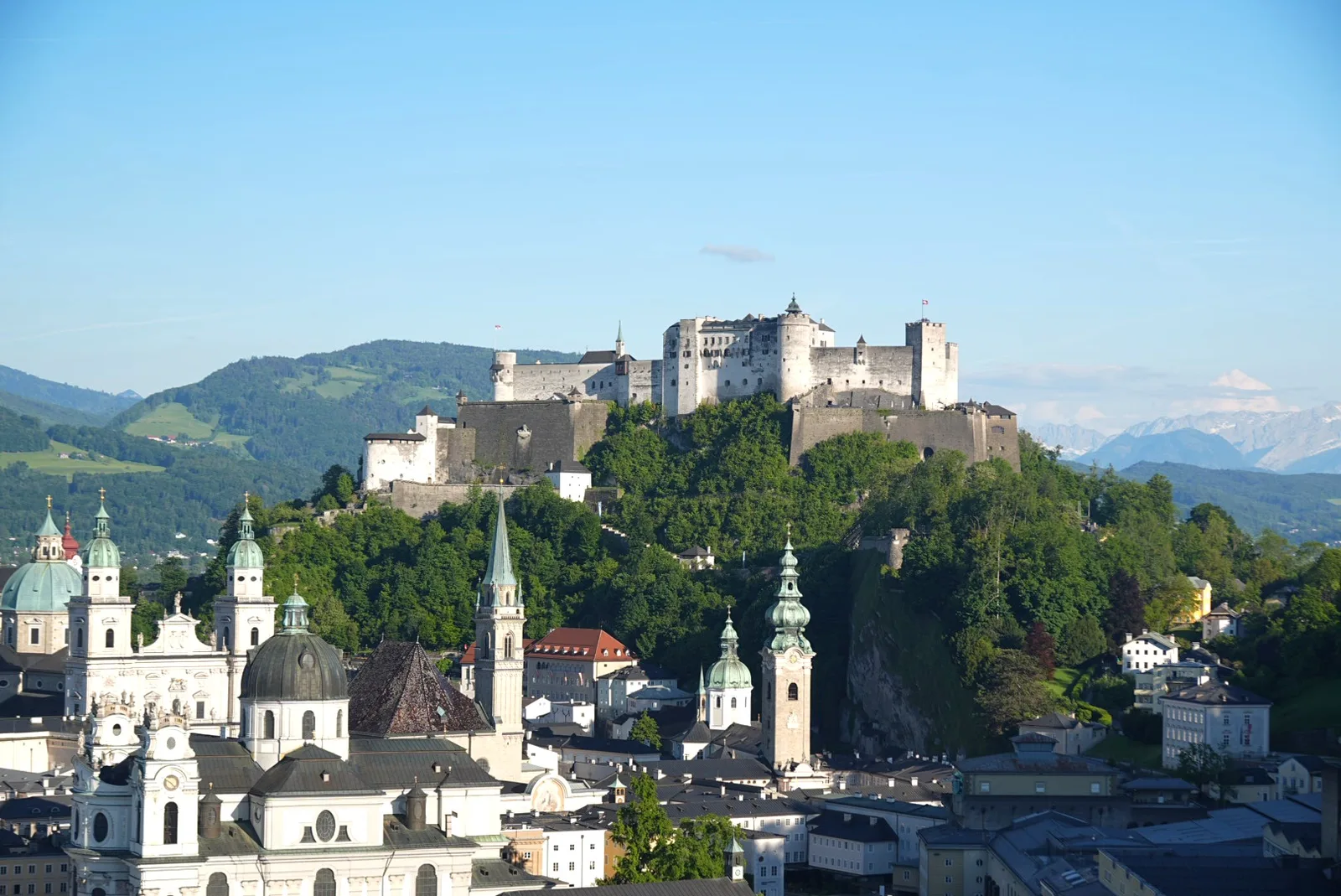 Main view at Humboldtterrasse Klausentor Salzburg — travel photo