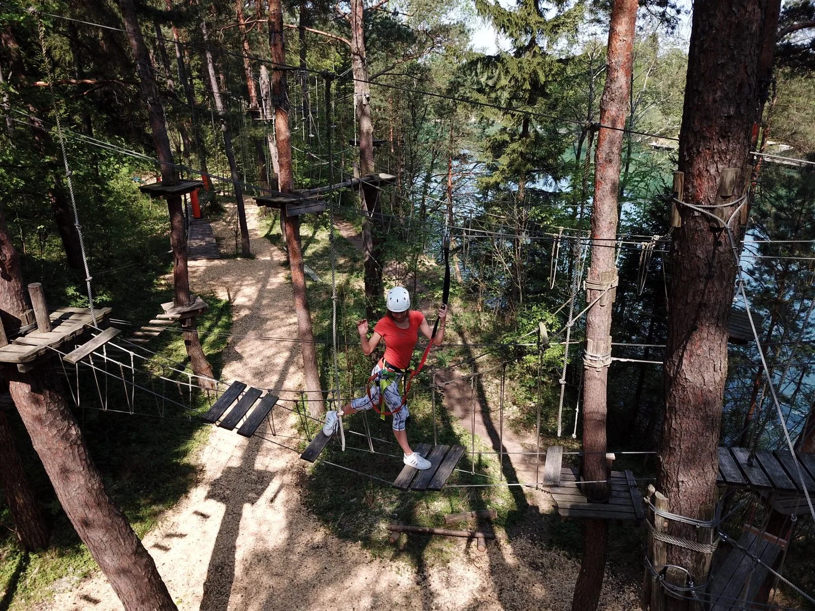 Main view at Kletterpark Waldbad Anif Salzburg Salzburg — travel photo