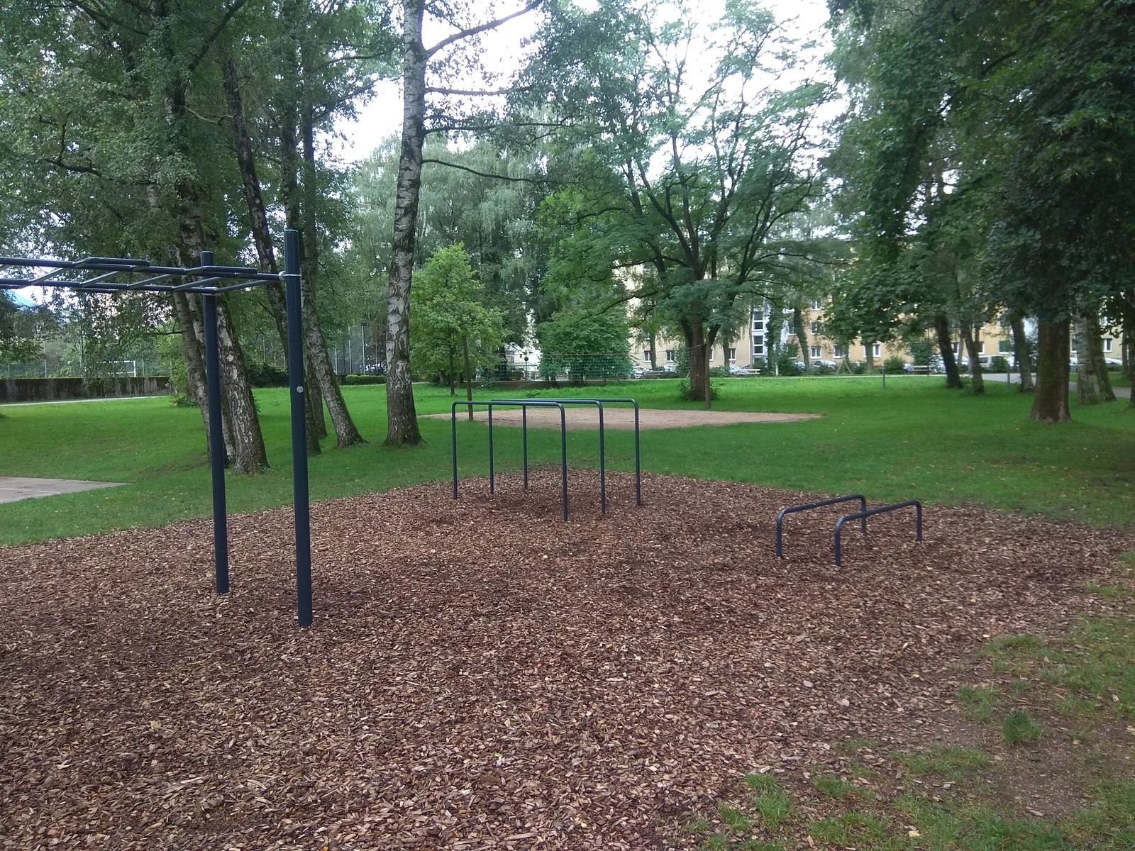 Main view at Lehener Park Spielplatz Salzburg — travel photo